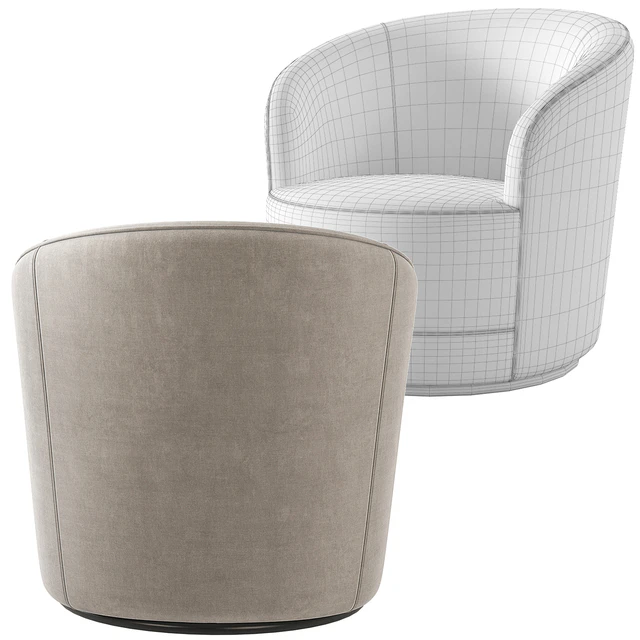 Crate and Barrel Infiniti Swivel Chair — Descargar