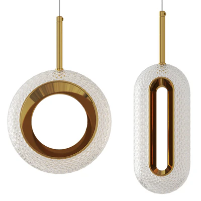 Litfad - Geometric Lightin Gold Pendant — Вид 1