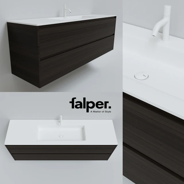 Раковина Falper Flat с тумбой Falper Viaveneto — Скачать
