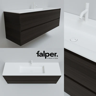 Раковина Falper Flat с тумбой Falper Viaveneto — Вид 1