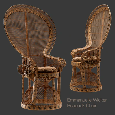 Emmanuelle Wicker Peacock Chair — Вид 1