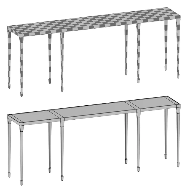 Silviano 84 "Iron Console Table (Crate and Barrel) — Descargar