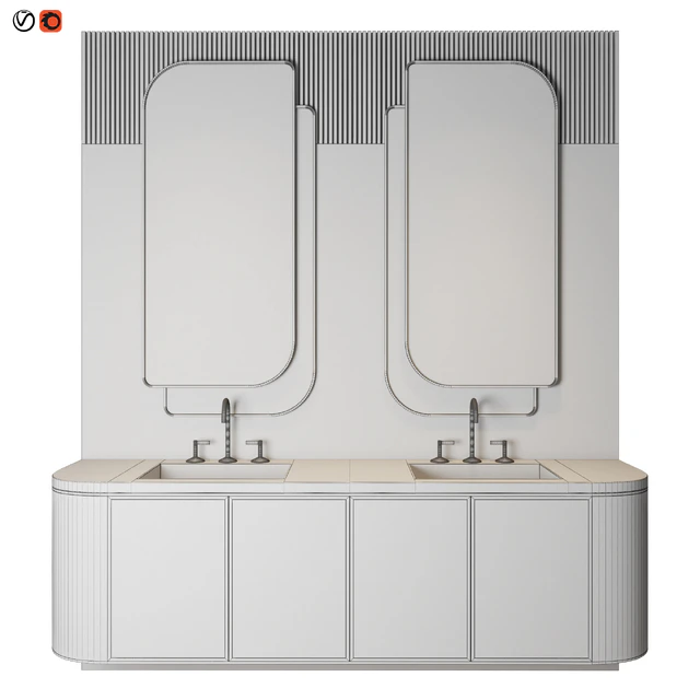 Luxury Marble Wood Bathroom — Descargar