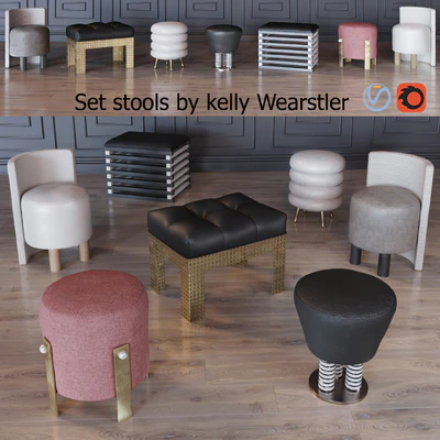 Kelly Wearstler stools — View 3