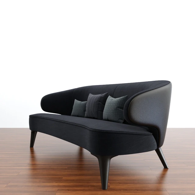 Minotti Aston Little Sofa With Parquet — Скачать