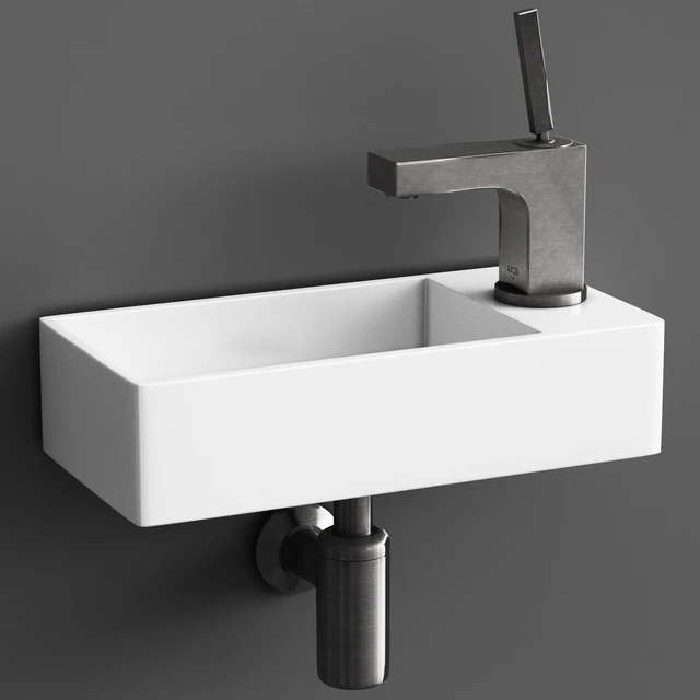 washbasin WeltWasser Aisbach &  faucet Hansgrohe Axor Citterio — Download