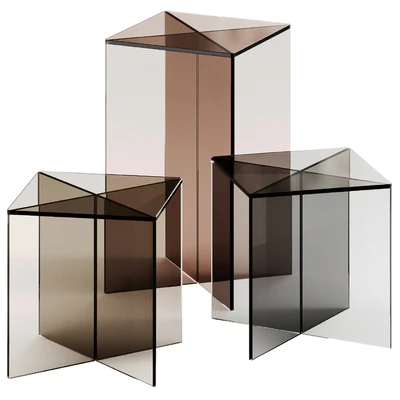 Exenza LIFT X Square glass coffee tables — Вид 1
