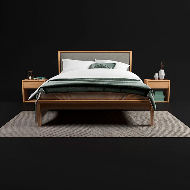 Shetland - bed with padded headboard — Скачать