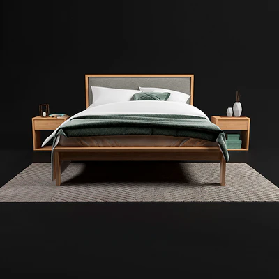 Shetland - bed with padded headboard — Вид 3