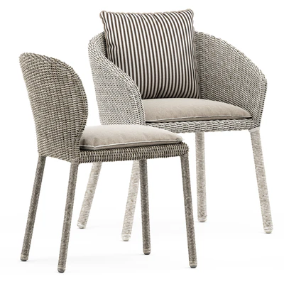 Strada armchair and side chair by Janus et Cie and Mirto Outdoor table by bebitalia — Ver 5