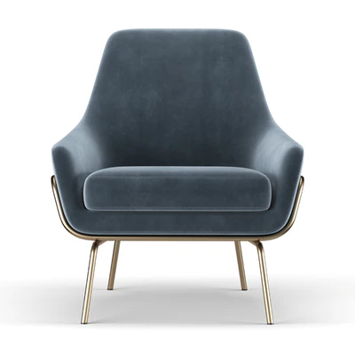 Coco Velvet Lounge Chair — Ver 4