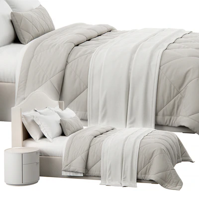 Winged Headboard Bed — Ver 4