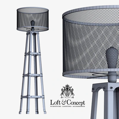 Lamp Radial Cage Floor Lamp — Ver 3