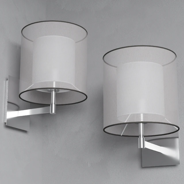 Faro SABA Matt nickel wall lamp — Descargar