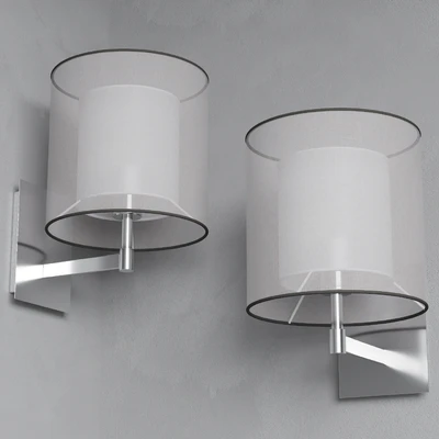 Faro SABA Matt nickel wall lamp — Ver 3