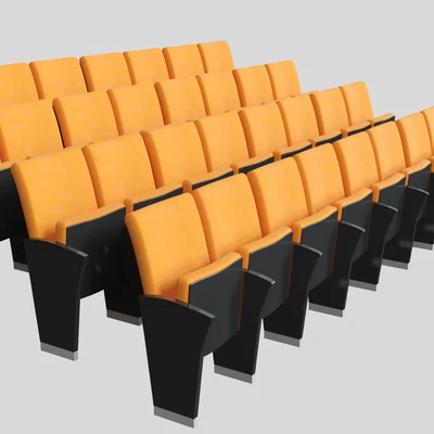 theater chair orange — Ver 2