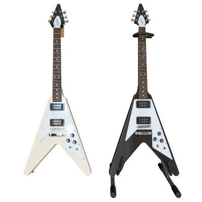 Электрогитара Gibson Epiphone Flying V style black and beige — Вид 1