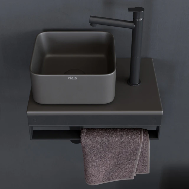 Ceramica Cielo Shui Comfort art. Milaq Square Washbasin — Descargar