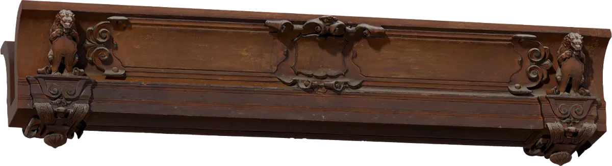 modular wooden decorative beam 001 — Скачать