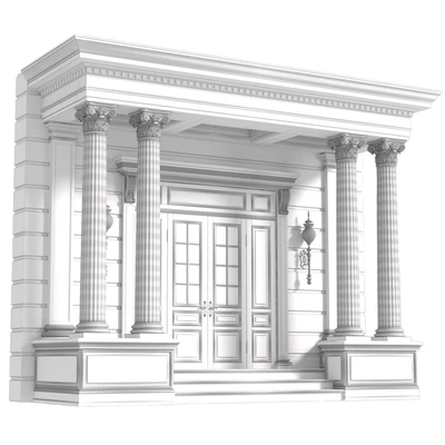 Column Porch Entrance to the house Classic Porch — Ver 4