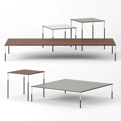 Era coffee tables square set by Living Divani — Скачать