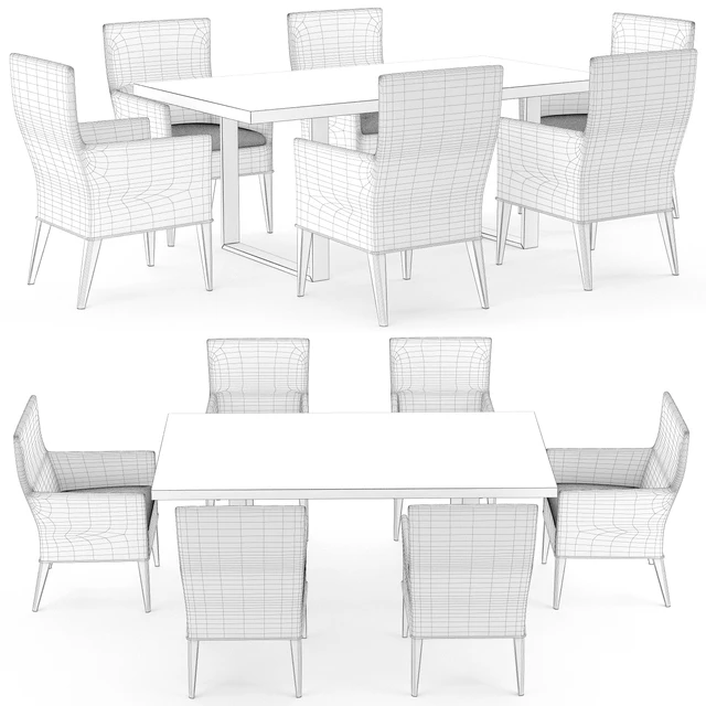 Cadence arm chair and dining table — Descargar