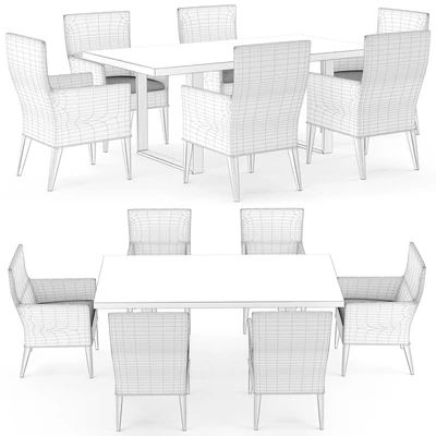 Cadence arm chair and dining table — Ver 3