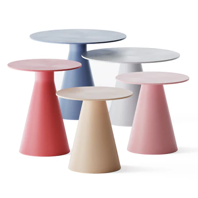 Jackless round metal coffee tables by Bla Station — Скачать