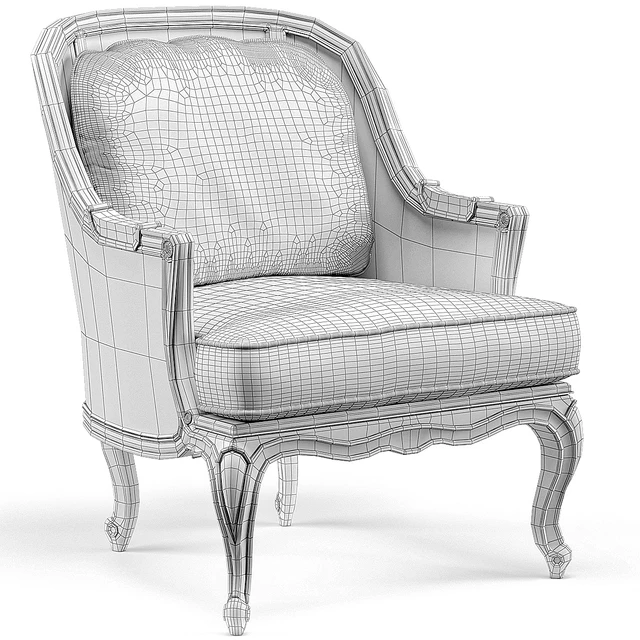 John - Richard Bourges French Caned Accent Bergere Floral Arm — Descargar