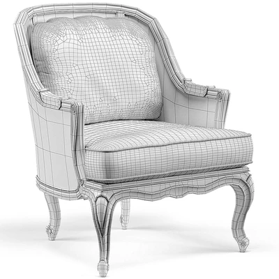 John - Richard Bourges French Caned Accent Bergere Floral Arm — Ver 3