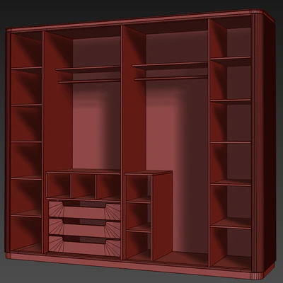 Wardrobe, Art Deco Hira. Wardrobe by Medusa Home — Ver 3