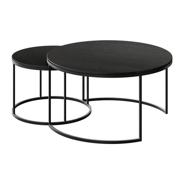 Журнальный столик   Duke Round Metal Nesting Coffee Tables    журнальный стол — Скачать