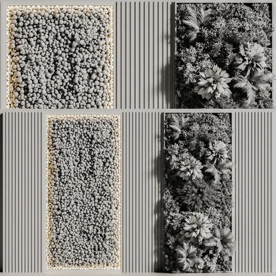 Wooden planks and vertical garden 08 — Вид 5