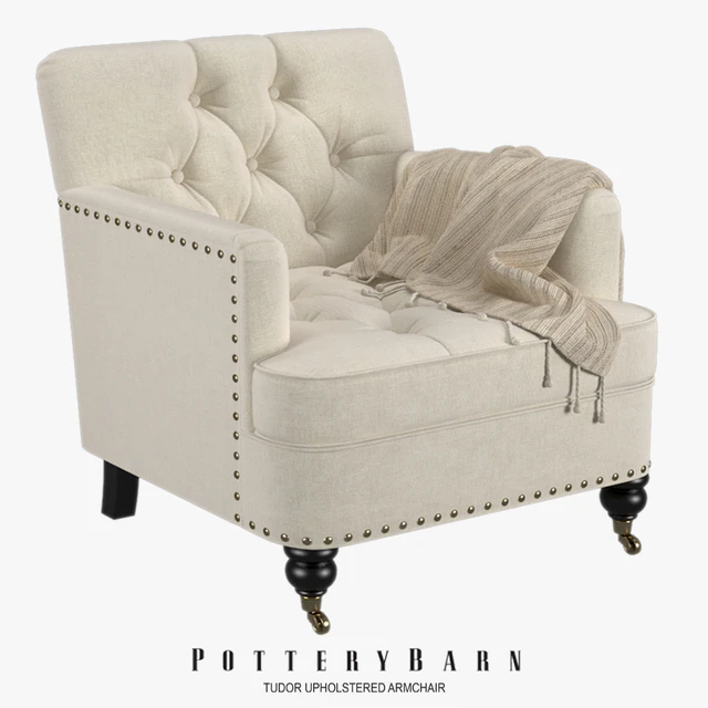 Pottery Barn - Tudor Upholstered Armchair — Скачать