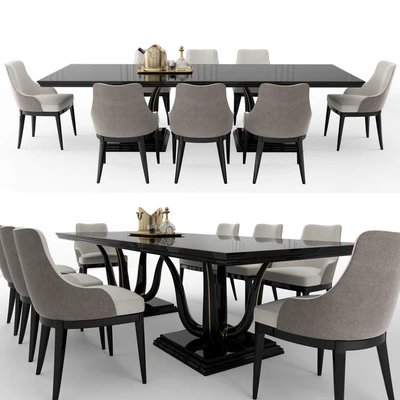 GALIMBERTI NINO Corallo table + Adele chair — Ver 1