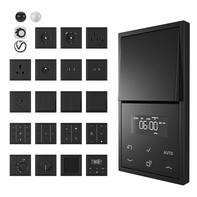 Jung LS 990 matt black and white — Скачать