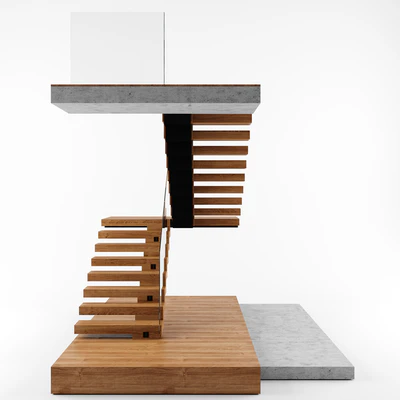 Modern interior stair 02 — Ver 5