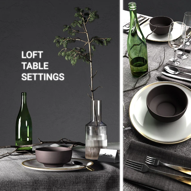 Table settings loft — Descargar
