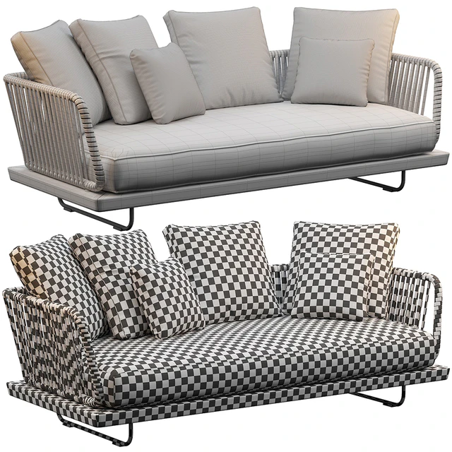 Sunray sofa Minotti outdoor — Скачать