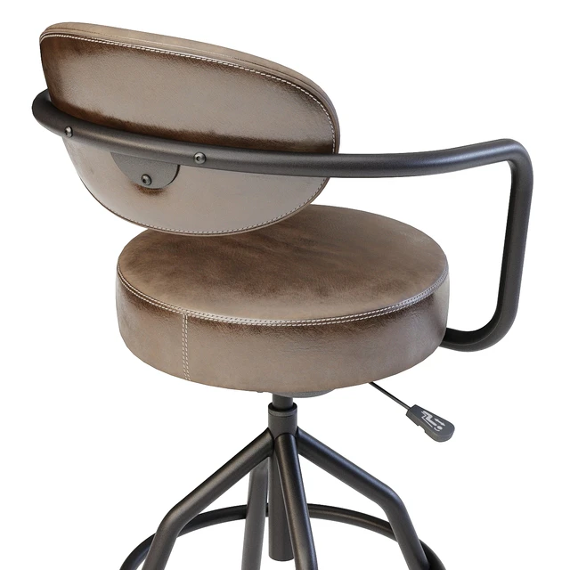 Industrial style swivel bar stool — Descargar