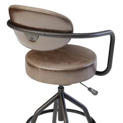 Industrial style swivel bar stool — Ver 5