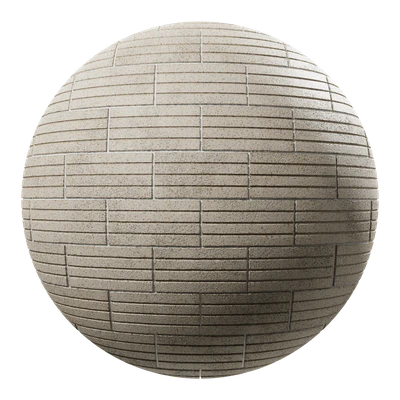 scored running concrete block wall texture — download