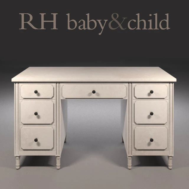 RH - Marcelle Storage Desk — Скачать
