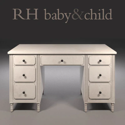 RH - Marcelle Storage Desk — Скачать