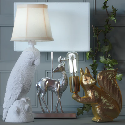 A set of lamps in the form of animals — Ver 1