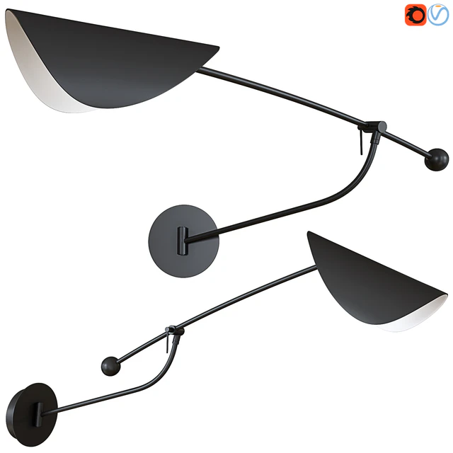 Funambule Adjustable Contemporary Metal Wall Light — Descargar