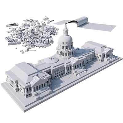 LEGO United States Capitol Building # 21030 — Ver 2