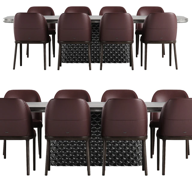 Cattelan Italia Atrium Keramik Premium table Mariel chair set — Descargar