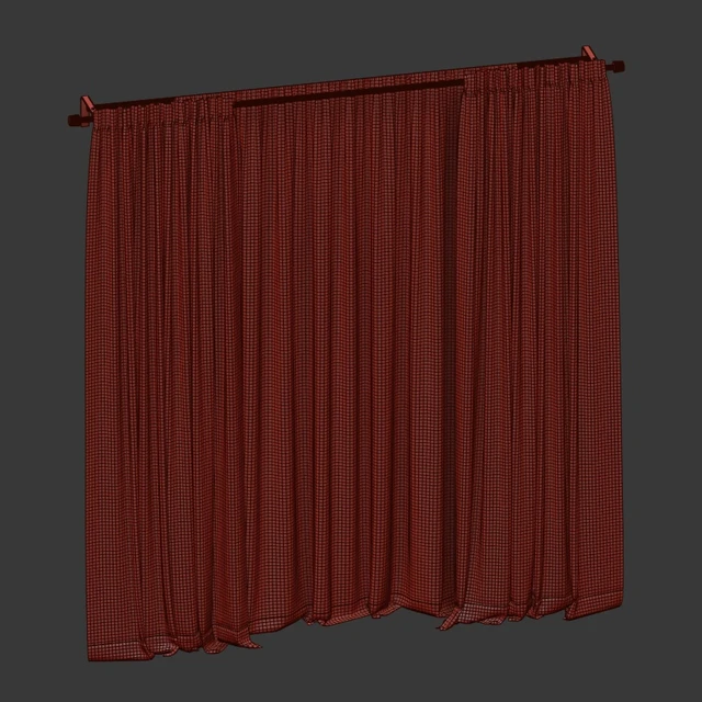 Curtains with tulle in two colors — Descargar