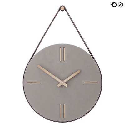 Concrete Hanging Wall Clock — Ver 1